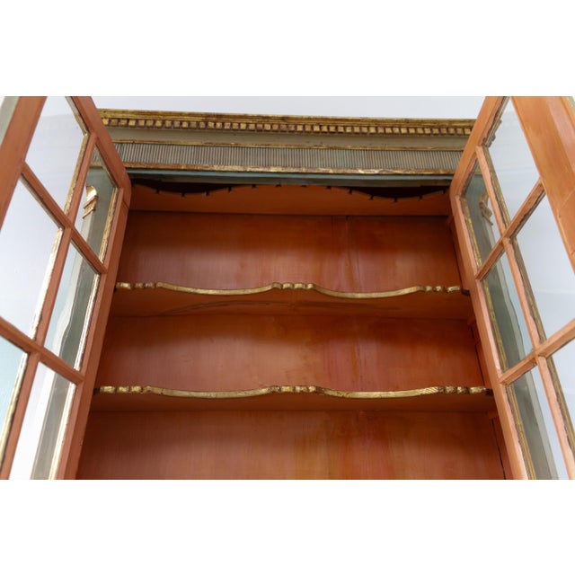 Danish Gustavian Green Secretaire Cabinet, 1780s For Sale - Image 15 of 18