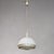 Pia Guidetti Crippa Modernist Pendant Light for Lumi. It features an illuminated faceted clear glass bottom with...