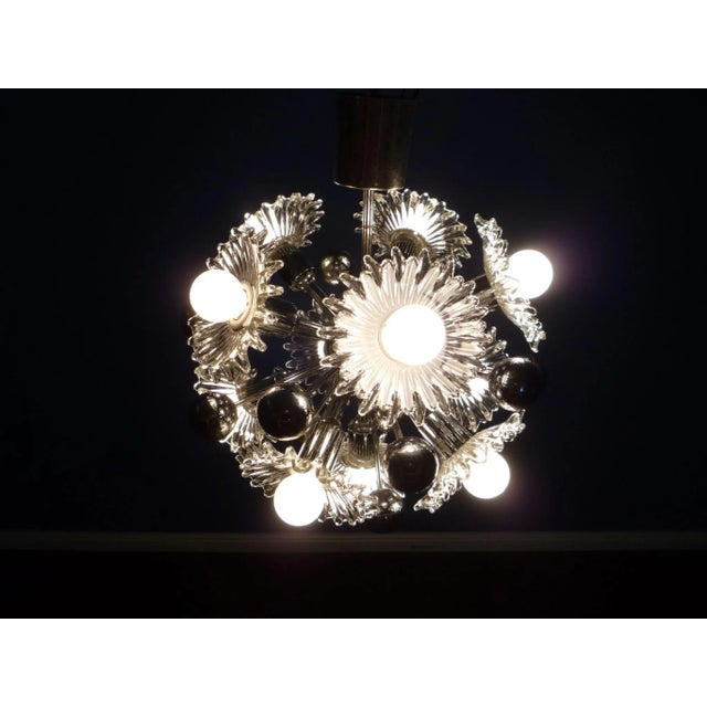 Mid-Century Chrome Sputnik Ceiling Lamp from Cosack, 1960s For Sale - Image 6 of 11