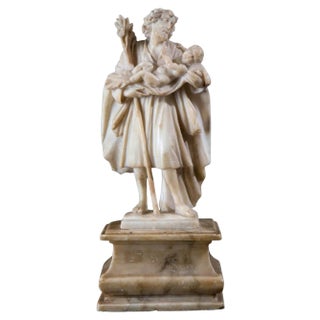 Saint Christopher, 18th Century, Marble Sculpture For Sale