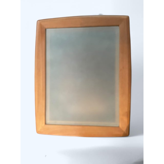 1970s 1970s Gloster Teak and Wicker Outdoor/Indoor Side Tables, Frosted Glass Surface - Set of 2 For Sale - Image 5 of 6