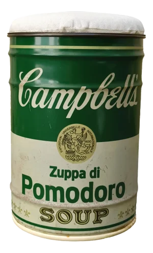 Andy Warhol Campbell's Soup Can Stool by Dino Gavina for Studio Simon, Italy, 1970s