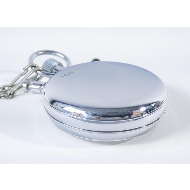 Silver Split-Seconds Pocket Chronometer from Lemania For Sale - Image 8 of 18