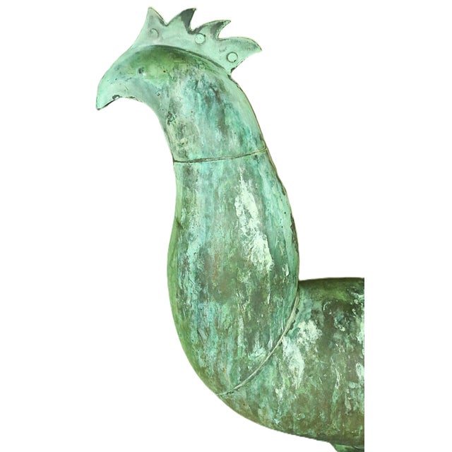 Metal Mid 19th Century French Rooster Weather Vane For Sale - Image 7 of 9