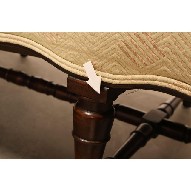 Antique Italian Rococo Carved Walnut Frame Long Sofa For Sale - Image 16 of 18