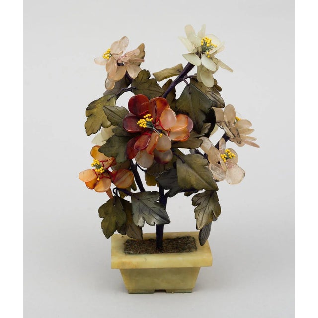 Assembled Chinese Hardstone Flowers - a Pair For Sale - Image 4 of 7