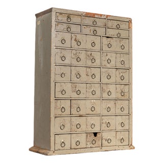Late 19th Century Munyons Homeopathic Remedies Apothecary Cabinet For Sale
