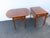 Wellington Hall Mahogany Inlay Drop Leaf Mahogany Side End Tables a Pair 6567 For Sale - Image 4 of 17