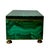 A beautiful 19th century decorative box featuring richly figured natural malachite with striking variations of deep and...