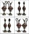 Delightful set of ornamental ewers believed to be late 19thC in age and likely of European origin. We could not determine...
