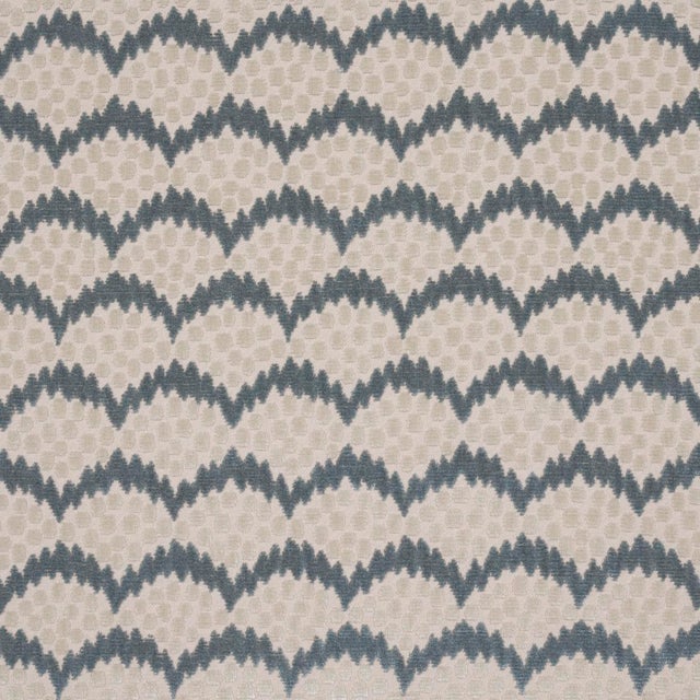 Contemporary SAMPLE - Schumacher x Neisha Crosland Pollen Cut Velvet Fabric In Soft Jade For Sale - Image 3 of 4