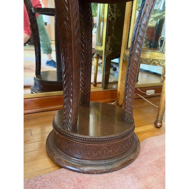 Art Nouveau Antique Art Nouveau Grosfeld House Plume Base Side Table Set For Sale - Image 3 of 11