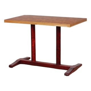 Rectangular Dining Table with Upright Wooden Top, 1980 For Sale