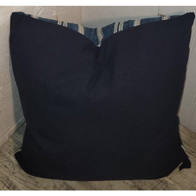 Late 19th Century Collection of Three Striped Linen Pillows For Sale - Image 5 of 7