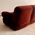Textile Vintage Three-Seater Sofa in Burgundy Red Velvet, Italy, 1970s For Sale - Image 7 of 11