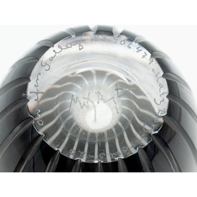 Glass Vase by Matz Borgström for Orrefors Gallery, Sweden, 1988 For Sale - Image 3 of 6