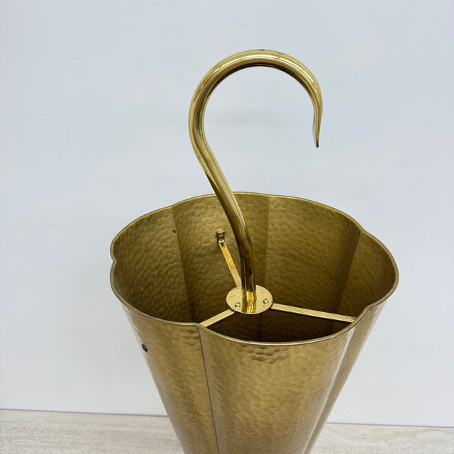 Mid-Century Brass Umbrella Stand, 1970s For Sale - Image 11 of 18