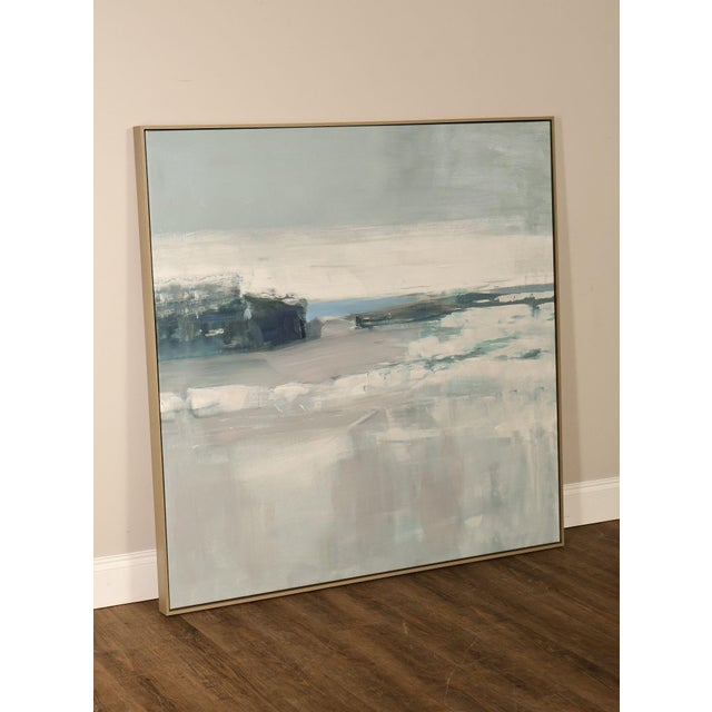 Abstract Expressionism Late 20th Century Abstract Ocean Landscape Painting, 'Off the Path' For Sale - Image 3 of 18