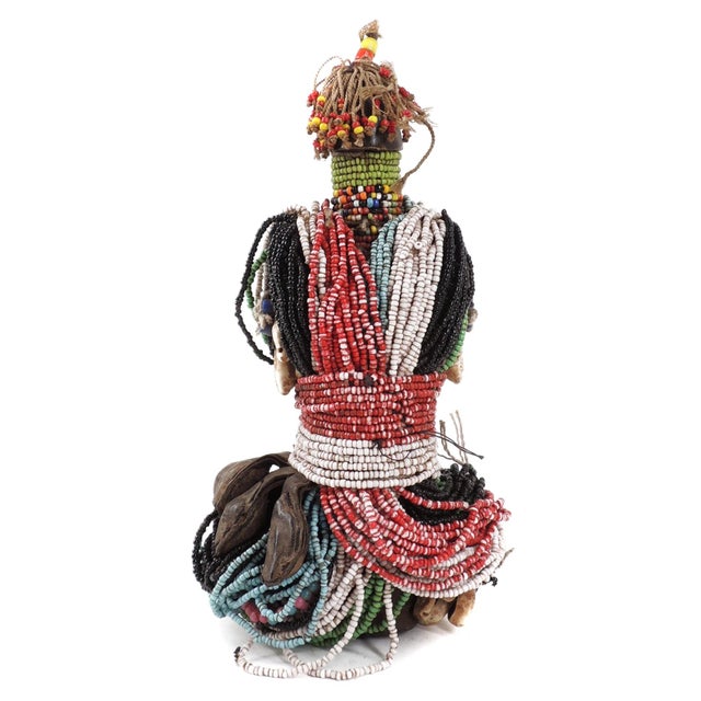 African Early 20th Century Fali Beaded Fertility Doll Cameroon For Sale - Image 3 of 4