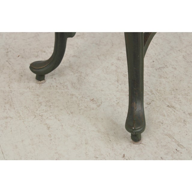 Bronze Wrought Iron & Glass Top Console Sofa Table For Sale - Image 8 of 16