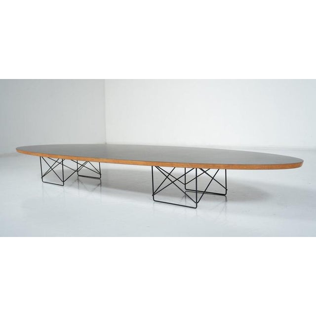 Wood Elliptical Coffee Table by Charles and Ray Eames for Herman Miller, 1960s For Sale - Image 7 of 8