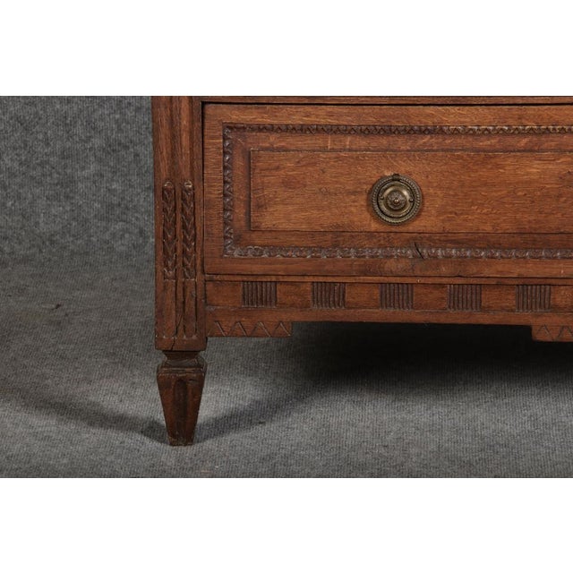 Baroque Chest of Drawers in Oak, 1780s For Sale - Image 11 of 18
