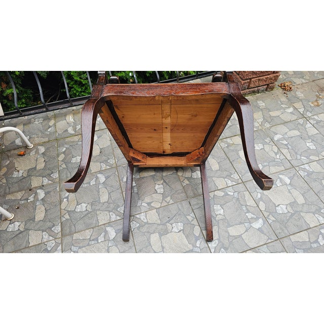 Art Nouveau Wooden Desk Chair For Sale - Image 10 of 11
