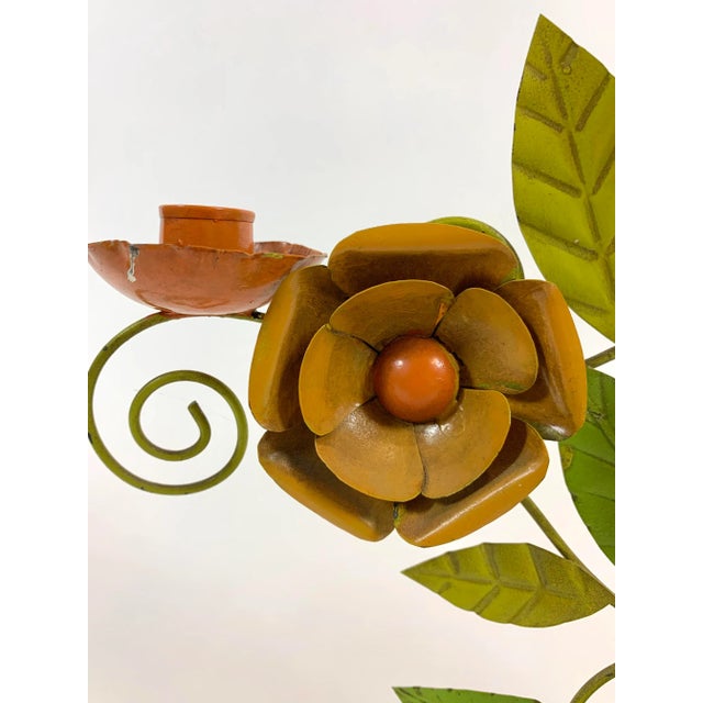 Mid 20th Century Tole Candelabra For Sale In New York - Image 6 of 13