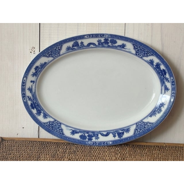 White 1920s Nippon Royal Sometuke Platter For Sale - Image 8 of 10