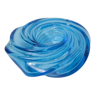 Handmade Swirl Murano Glass Candleholder by Vistosi, 2014 For Sale