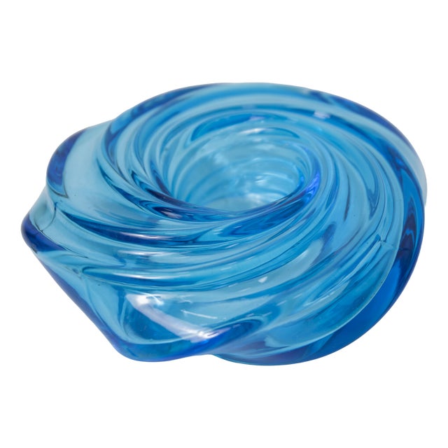 Handmade Swirl Murano Glass Candleholder by Vistosi, 2014 For Sale