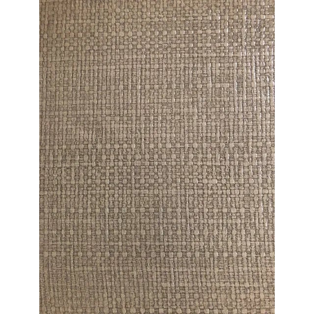 Traditional Made Goods Taupe Linen Tray For Sale - Image 3 of 6