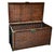 Late 20th Century Late 20th Century Ruddy Wicker Brass Campaign Trunk & Blanket Chest For Sale - Image 5 of 9