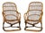 Set of Vintage Italian Wicker Armchairs by Tito Agnoli, 1960 For Sale