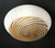 Vintage Italian flush mount with a hazelnut shaped Murano glass shade and multicolored spirals / Made in Italy, circa...