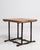 1970s Pair Of Oak Side Tables With Iron Base For Sale - Image 13 of 15