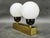 1970s Vintage Brass Double Globe Wall Light by Kamenický Šenov, Czechoslovakia, 1970s For Sale - Image 5 of 11