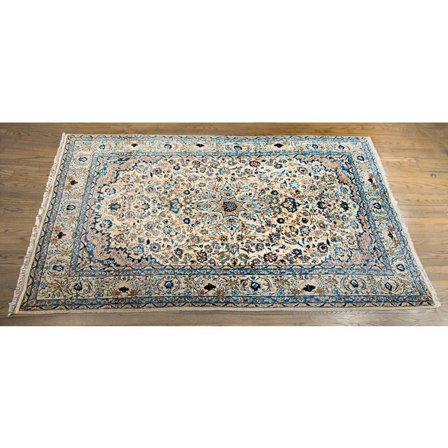 Persian Vintage Persian Naein Rug For Sale - Image 3 of 13