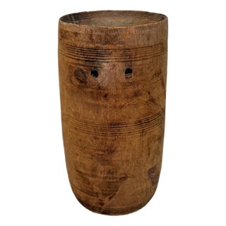 India Wooden Vintage Water Pot For Sale