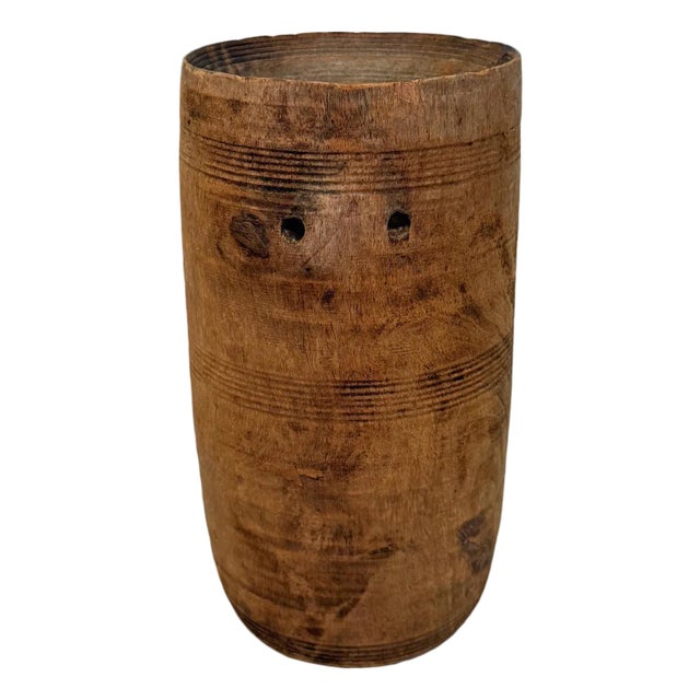 India Wooden Vintage Water Pot For Sale