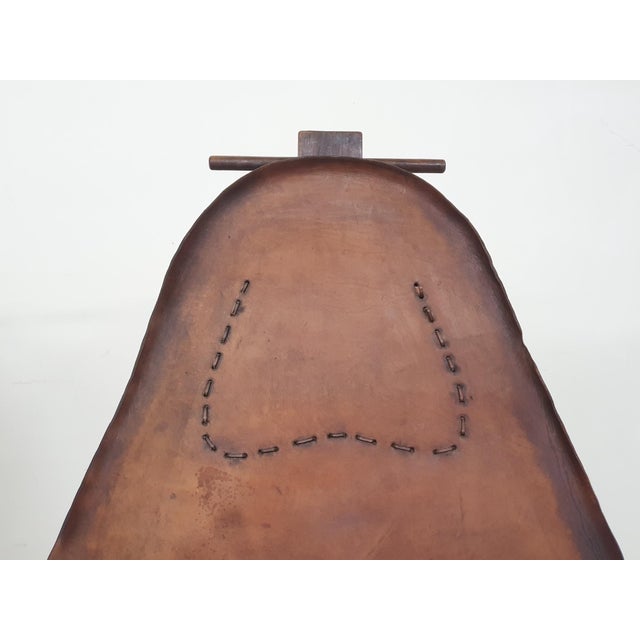 Vintage Saddle Leather Lounge Chairs, Brazil, 1960s, Set of 2 For Sale - Image 10 of 18