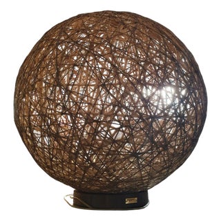 CAPìTO Spherical Lamp in Natural Rope For Sale