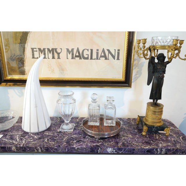 12"h Urn Vase 1940s Baccarat Style For Sale - Image 10 of 10