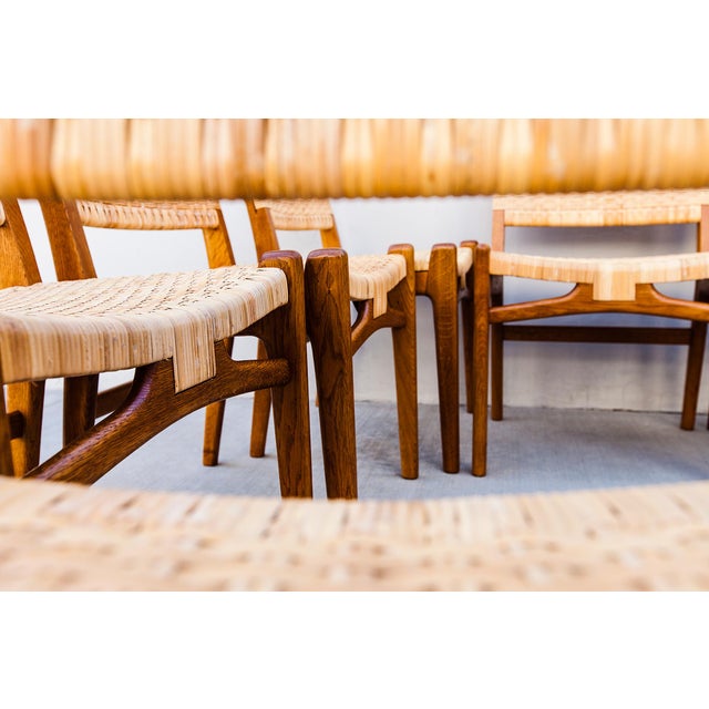 1960s Restored Hans Wegner Ch 31 Oak Dining Chairs - Set of 8 For Sale In Los Angeles - Image 6 of 16