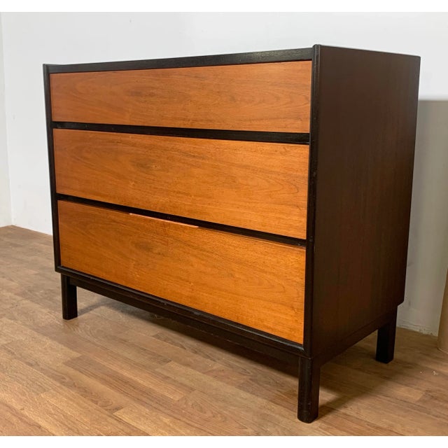 C. 1960s Edward Wormley for Dunbar Two Tone Dresser in Mahogany and Rosewood For Sale - Image 12 of 12