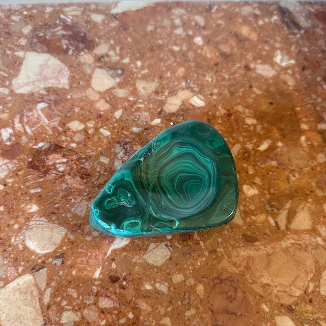 Vintage Malachite Stone Catchall, Trinket Dish or Ashtray For Sale In Atlanta - Image 6 of 7
