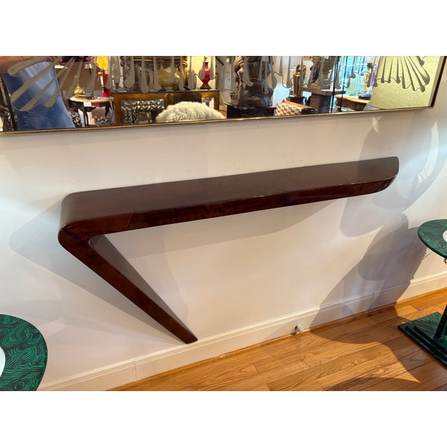 Postmodern 1980s Lacquered Goatskin Console Table Designed by Enrique Garcel For Sale - Image 3 of 12