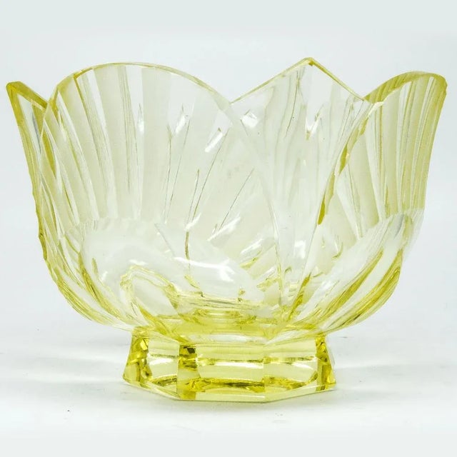 Yellow Art Deco Vase from Moser, Czechoslovakia, 1950s For Sale - Image 8 of 11
