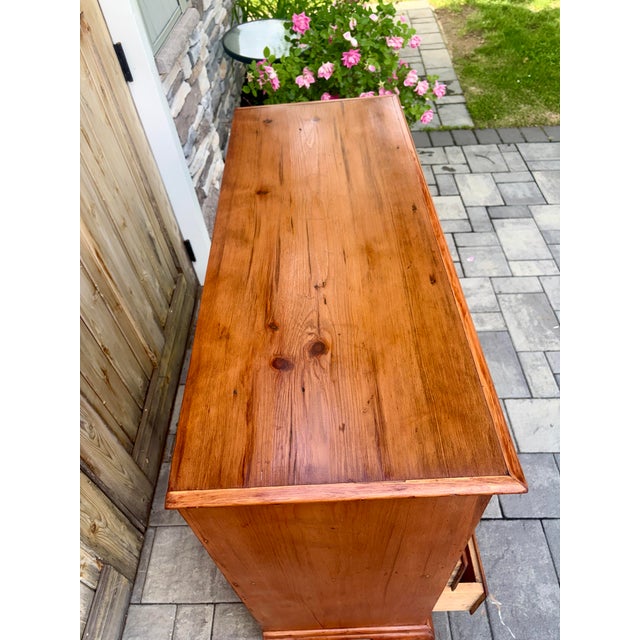 American 19th Century Cherry Dovetailed Blanket Chest For Sale - Image 3 of 6
