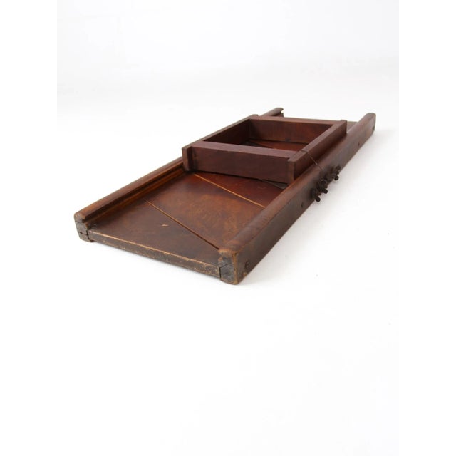 Antique Large Primitive Kitchen Mandolin For Sale - Image 4 of 9